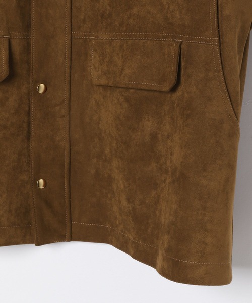 BAYFLOW（ベイフロー）の「【EF(エフ)】フェイクスエードブルゾン（WOMEN）（ブルゾン・レディース・ブラウン/ベージュ・FREE）」の3枚目の写真