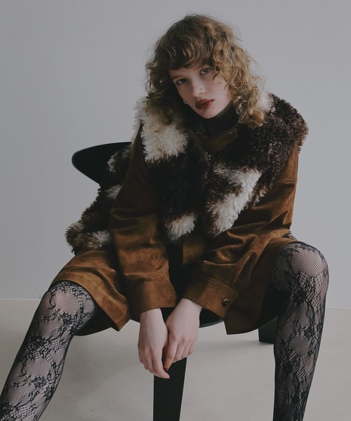 BAYFLOW（ベイフロー）の「【EF(エフ)】フェイクスエードブルゾン（WOMEN）（ブルゾン・レディース・ブラウン/ベージュ・FREE）」の22枚目の写真