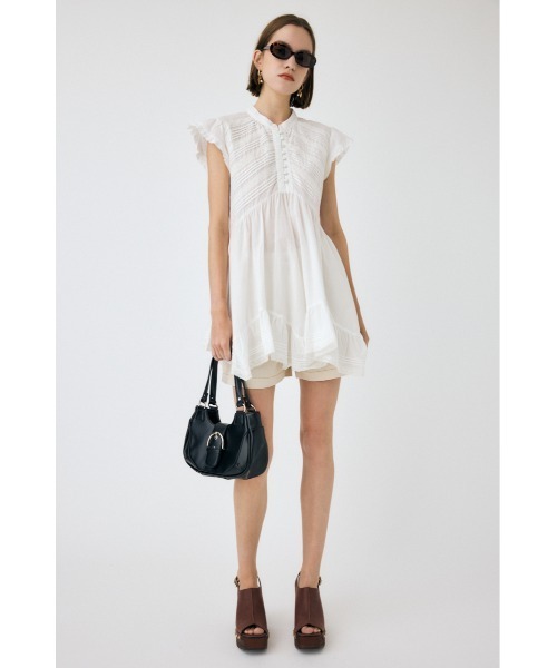 MOUSSY(マウジー)の「LACY FRILL チュニック(チュニック・レディース・ブラック/ホワイト・1/2)」の11枚目の写真