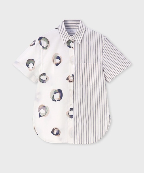 セール】ウィメンズ “Painted Spot” ミックスアップ 半袖シャツ