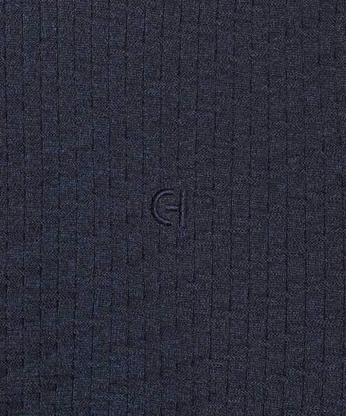 MEN'S BIGI（メンズビギ）の「【COLE HAAN/コール ハーン】別注ブリスタージャガードハイゲージニットTEE＜マシンウォッシャブル＞（ニット/セーター・メンズ・ブラック/ホワイト/ネイビー・01/02/03）」の9枚目の写真