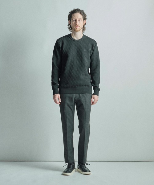 MEN'S BIGI（メンズビギ）の「【COLE HAAN/コール ハーン】別注ブリスタージャガードハイゲージニットTEE＜マシンウォッシャブル＞（ニット/セーター・メンズ・ブラック/ホワイト/ネイビー・01/02/03）」の22枚目の写真