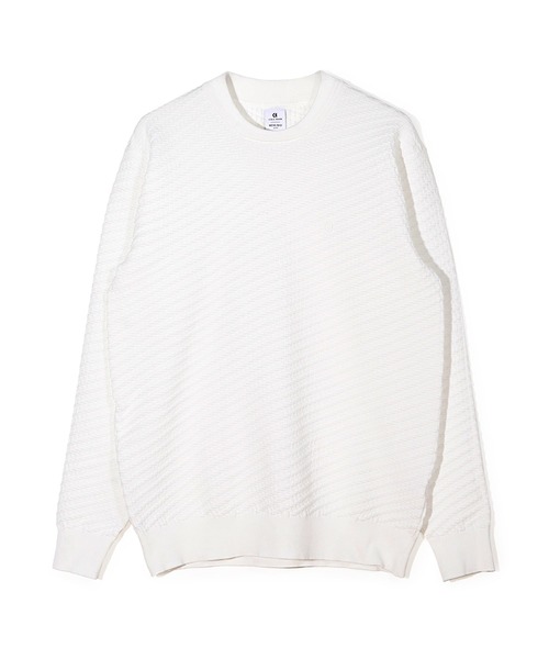 MEN'S BIGI（メンズビギ）の「【COLE HAAN/コール ハーン】別注ブリスタージャガードハイゲージニットTEE＜マシンウォッシャブル＞（ニット/セーター・メンズ・ブラック/ホワイト/ネイビー・01/02/03）」の7枚目の写真