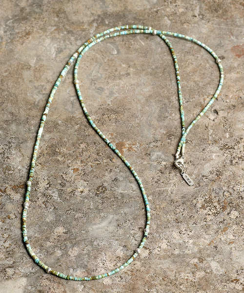 Magine（マージン）の「Magine×idealismsound SILVER & TURQUOISE NECKLACE:シルバー＆ターコイズ　ネックレス（ネックレス・メンズ・ターコイズブルー・FREE）」の4枚目の写真