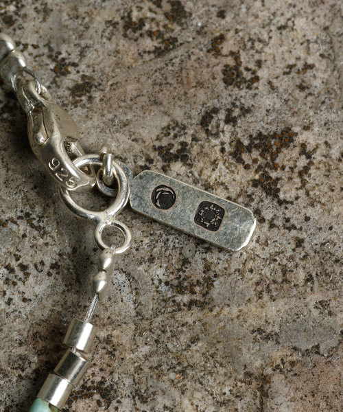 Magine（マージン）の「Magine×idealismsound SILVER & TURQUOISE NECKLACE:シルバー＆ターコイズ　ネックレス（ネックレス・メンズ・ターコイズブルー・FREE）」の2枚目の写真