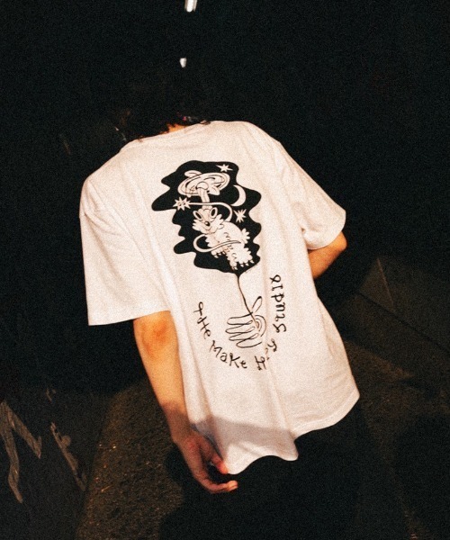 GARDEN TOKYO(ガーデントウキョウ)の「The Make Happy Studio/ザメイクハッピーストゥディオ/TAPPEI×TMHS(Tシャツ/カットソー・メンズ・ホワイト/ブラック・XXL/XL/L/M)」の12枚目の写真