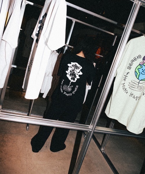 GARDEN TOKYO(ガーデントウキョウ)の「The Make Happy Studio/ザメイクハッピーストゥディオ/TAPPEI×TMHS(Tシャツ/カットソー・メンズ・ホワイト/ブラック・XXL/XL/L/M)」の6枚目の写真