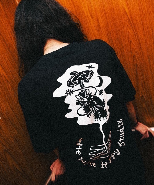 GARDEN TOKYO(ガーデントウキョウ)の「The Make Happy Studio/ザメイクハッピーストゥディオ/TAPPEI×TMHS(Tシャツ/カットソー・メンズ・ホワイト/ブラック・XXL/XL/L/M)」の3枚目の写真
