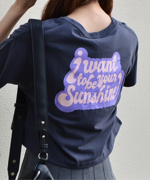 spiritoso(スピリトーゾ)の「【spiritoso】ポップカラーショート丈Tシャツ(Tシャツ/カットソー・レディース・ホワイト/オレンジ/スミクロ/カーキ/グレイッシュベージュ・FREE)」の19枚目の写真