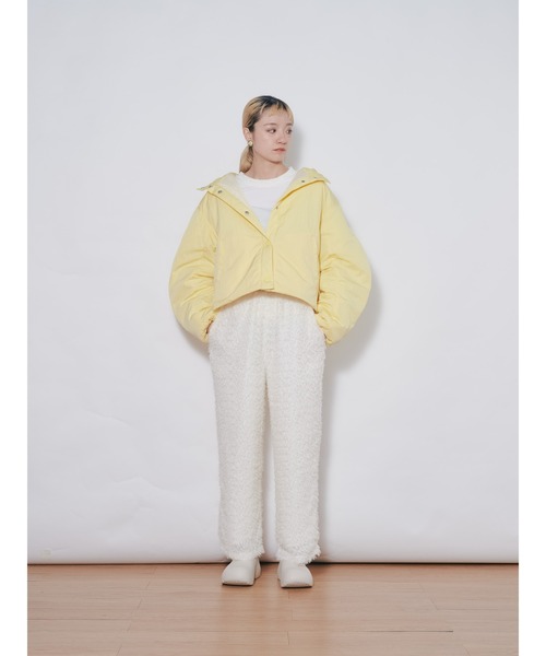 DOLLUPOOPS（ドールアップウップス）の「ショート丈ボリューム中綿ジャケット（ナイロンジャケット・レディース・ピンク/イエロー/ブラック/ブルー・38）」の10枚目の写真