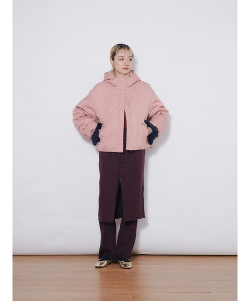 DOLLUPOOPS（ドールアップウップス）の「ショート丈ボリューム中綿ジャケット（ナイロンジャケット・レディース・ピンク/イエロー/ブラック/ブルー・38）」の17枚目の写真