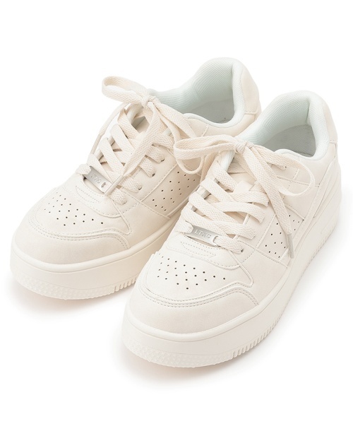セール】【LTXC】【軽量】厚底コートスニーカー（スニーカー