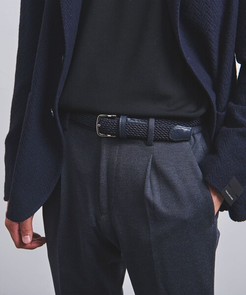 L'arcobaleno（ラルコバレーノ）の「＜L'arcobaleno＞MESH BELT/ エラスティック メッシュベルト（ベルト・メンズ・ブラック/ダークブラウン/ネイビー・M/L）」の9枚目の写真