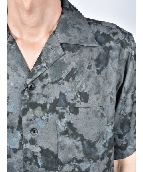CUSTOM CULTURE（カスタムカルチャー）の「【Custom Culture】 プリントウォッシャブルレーヨンオープンカラーシャツ ショートスリーブシャツ 半袖シャツ（シャツ/ブラウス・メンズ・ブルー系/グレー系その他4/オレンジ系/ホワイト系1・2/3）」の13枚目の写真