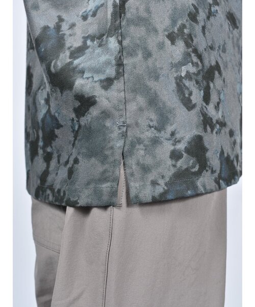 CUSTOM CULTURE（カスタムカルチャー）の「【Custom Culture】 プリントウォッシャブルレーヨンオープンカラーシャツ ショートスリーブシャツ 半袖シャツ（シャツ/ブラウス・メンズ・ブルー系/グレー系その他4/オレンジ系/ホワイト系1・2/3）」の5枚目の写真