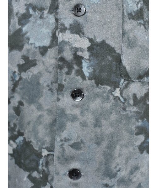 CUSTOM CULTURE（カスタムカルチャー）の「【Custom Culture】 プリントウォッシャブルレーヨンオープンカラーシャツ ショートスリーブシャツ 半袖シャツ（シャツ/ブラウス・メンズ・ブルー系/グレー系その他4/オレンジ系/ホワイト系1・2/3）」の6枚目の写真