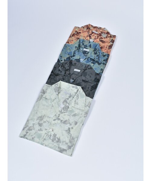 CUSTOM CULTURE（カスタムカルチャー）の「【Custom Culture】 プリントウォッシャブルレーヨンオープンカラーシャツ ショートスリーブシャツ 半袖シャツ（シャツ/ブラウス・メンズ・ブルー系/グレー系その他4/オレンジ系/ホワイト系1・2/3）」の9枚目の写真