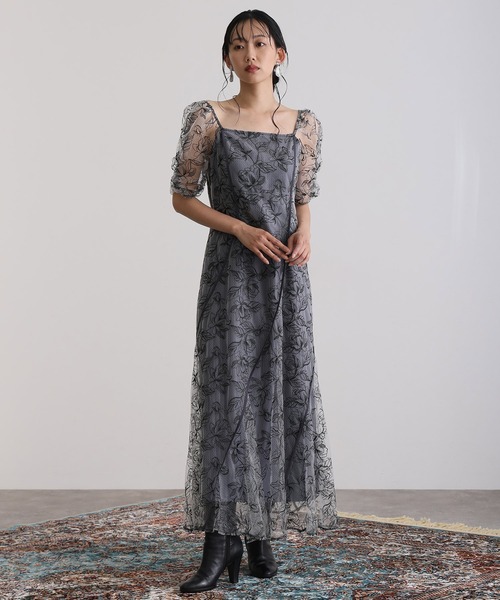 atlo(アトロ)の「トルネード パイピングスクエアネック フレア パーティー ドレス セレモニー ロング&七分袖 結婚式 二次会 フォーマル オケージョンドレス 同窓会 成人式 お呼ばれ 謝恩会 20代 30代(ドレス・レディース・イエロー/ミント/ブラウン/ブラック/ブラック系その他・M/S/L)」の9枚目の写真