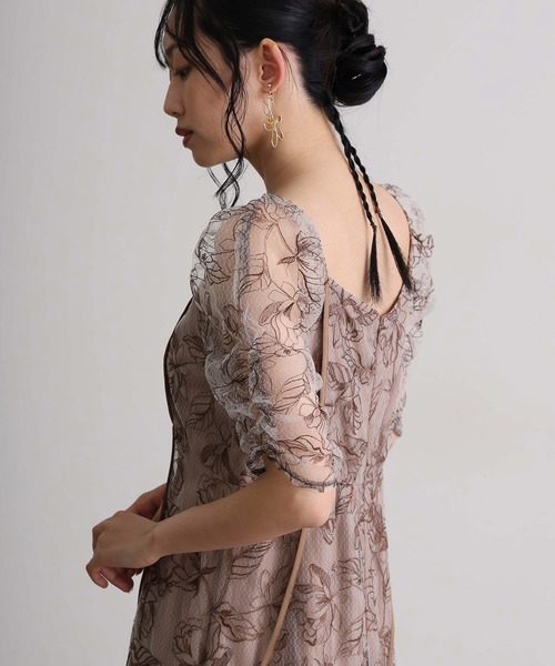 atlo(アトロ)の「トルネード パイピングスクエアネック フレア パーティー ドレス セレモニー ロング&七分袖 結婚式 二次会 フォーマル オケージョンドレス 同窓会 成人式 お呼ばれ 謝恩会 20代 30代(ドレス・レディース・イエロー/ミント/ブラウン/ブラック/ブラック系その他・M/S/L)」の11枚目の写真