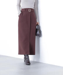 NATURAL BEAUTY BASIC（ナチュラルビューティーベーシック）の「◇ベルテッドアウトポケットナロースカート（スカート・レディース）」