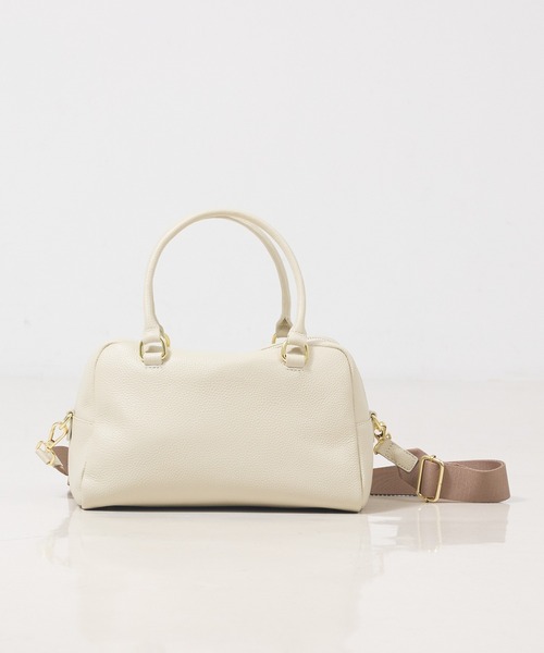 soeur(スール)の「【新色追加】●SOEUR/レザーボストンバッグ(ボストンバッグ・レディース・ブラック/ダークブラウン/グレイッシュベージュ/ブラック系その他/クリーム/アイボリー・フリー)」の20枚目の写真