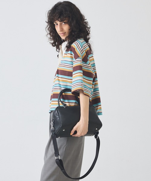 soeur(スール)の「【新色追加】●SOEUR/レザーボストンバッグ(ボストンバッグ・レディース・ブラック/ダークブラウン/グレイッシュベージュ/ブラック系その他/クリーム/アイボリー・フリー)」の13枚目の写真