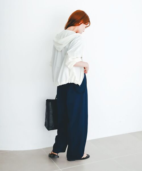 le.coeur blanc(ルクールブラン)の「komatsu.シアーフードブルゾン(ブルゾン・レディース・オフホワイト/ブラック・38)」の20枚目の写真