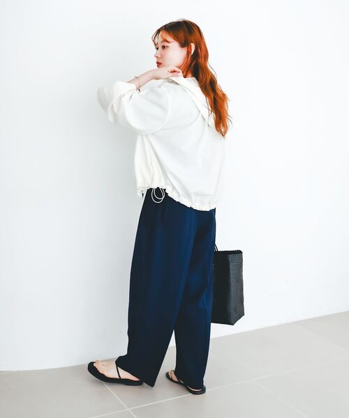 le.coeur blanc(ルクールブラン)の「komatsu.シアーフードブルゾン(ブルゾン・レディース・オフホワイト/ブラック・38)」の22枚目の写真