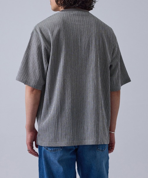 j.n.r.d(ジェー・エヌ・アール・ディー)の「【軽量・ドライタッチ】ライトクレープリラックスプルオーバー(Tシャツ/カットソー・メンズ・グレー/キナリ/ベージュ・M/L/LL)」の12枚目の写真