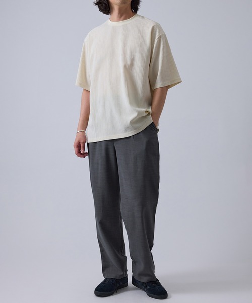 j.n.r.d(ジェー・エヌ・アール・ディー)の「【軽量・ドライタッチ】ライトクレープリラックスプルオーバー(Tシャツ/カットソー・メンズ・グレー/キナリ/ベージュ・M/L/LL)」の11枚目の写真