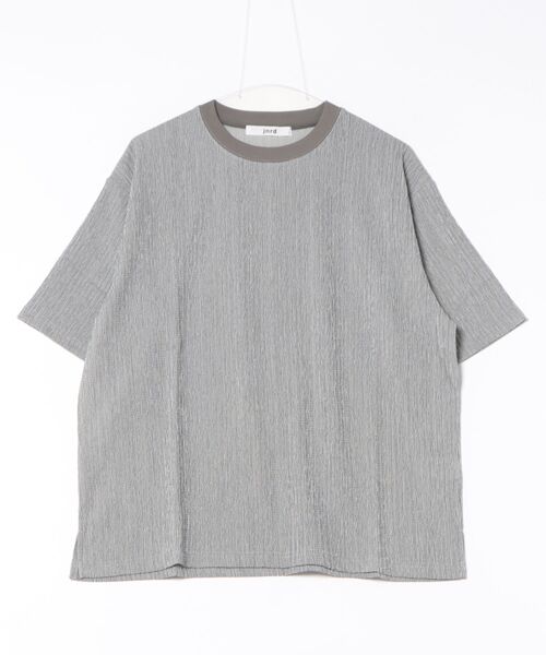 j.n.r.d(ジェー・エヌ・アール・ディー)の「【軽量・ドライタッチ】ライトクレープリラックスプルオーバー(Tシャツ/カットソー・メンズ・グレー/キナリ/ベージュ・M/L/LL)」の14枚目の写真