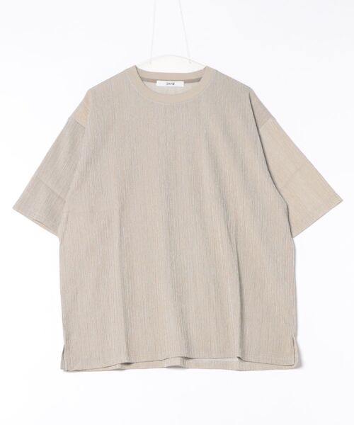 j.n.r.d(ジェー・エヌ・アール・ディー)の「【軽量・ドライタッチ】ライトクレープリラックスプルオーバー(Tシャツ/カットソー・メンズ・グレー/キナリ/ベージュ・M/L/LL)」の15枚目の写真