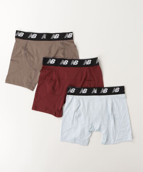 NEW BALANCE（ニューバランス）の「プレミアムボクサー 6インチ前開き3P（トランクス・メンズ・ホワイト系その他/パープル系その他・SMALL/MEDIUM/LARGE/X-LARGE）」の3枚目の写真