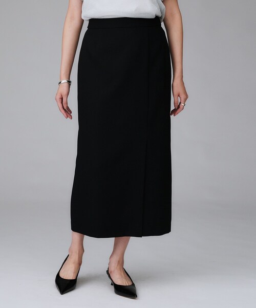 UNTITLED（アンタイトル）の「【セットアップ可/洗える】スラブナロースカート（スカート・レディース・ブラウン系その他/ブラック・50/48/46/44/42/04/03/02/01/00）」の14枚目の写真