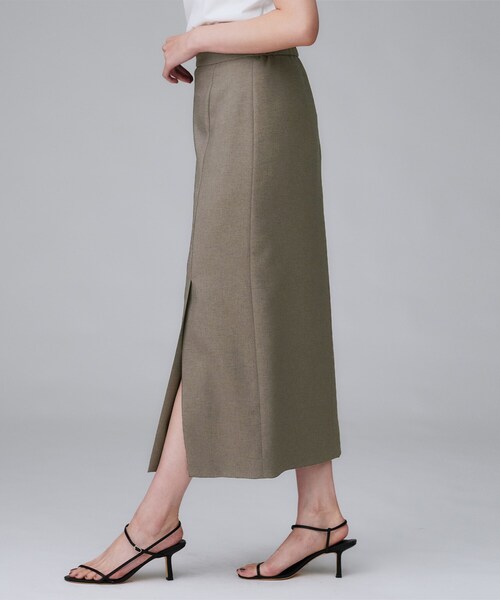 UNTITLED（アンタイトル）の「【セットアップ可/洗える】スラブナロースカート（スカート・レディース・ブラウン系その他/ブラック・50/48/46/44/42/04/03/02/01/00）」の11枚目の写真