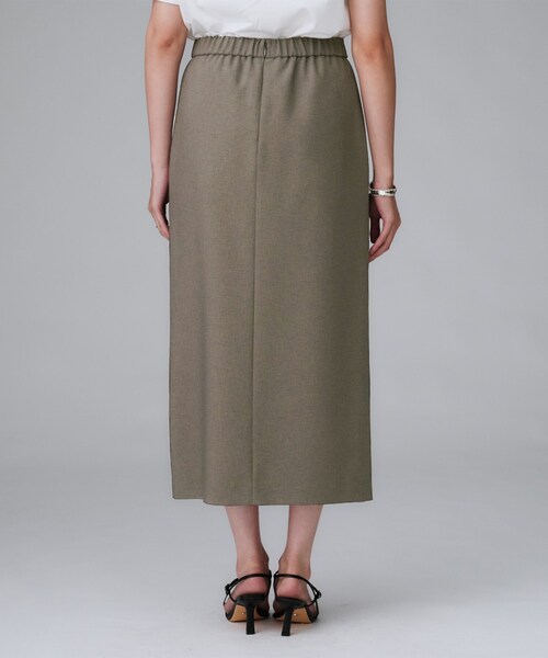 UNTITLED（アンタイトル）の「【セットアップ可/洗える】スラブナロースカート（スカート・レディース・ブラウン系その他/ブラック・50/48/46/44/42/04/03/02/01/00）」の6枚目の写真