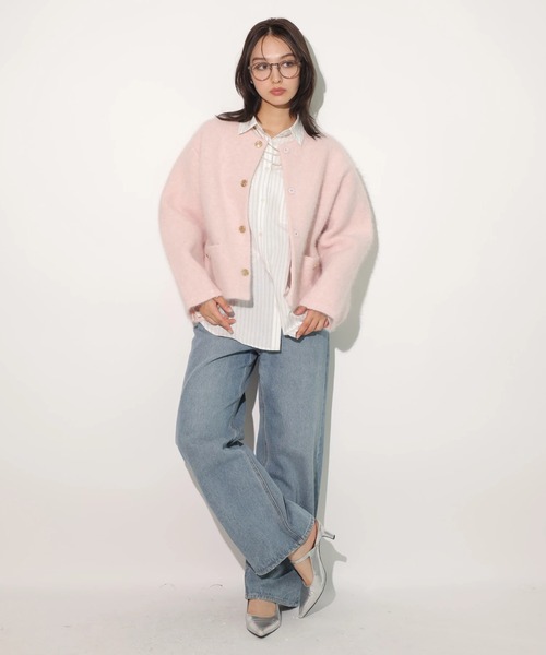 アンゴラコクーンニットジャケット（ニット/セーター