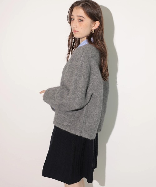 アンゴラコクーンニットジャケット（ニット/セーター