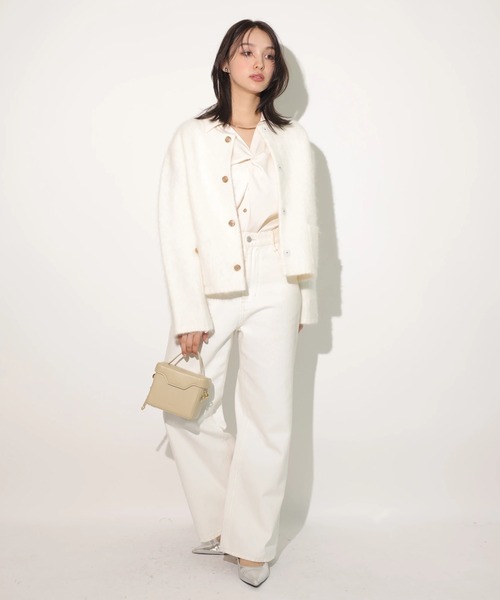 アンゴラコクーンニットジャケット（ニット/セーター）｜Rirandture