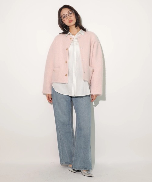 アンゴラコクーンニットジャケット（ニット/セーター