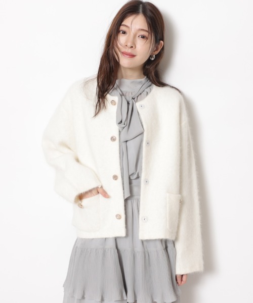 アンゴラコクーンニットジャケット（ニット/セーター
