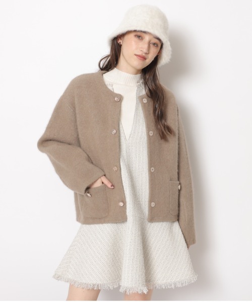 リランドチュールrirandtureパール釦コクーンニットジャケット パール釦コクーンニットジャケット | カーデ | Rirandture（リ