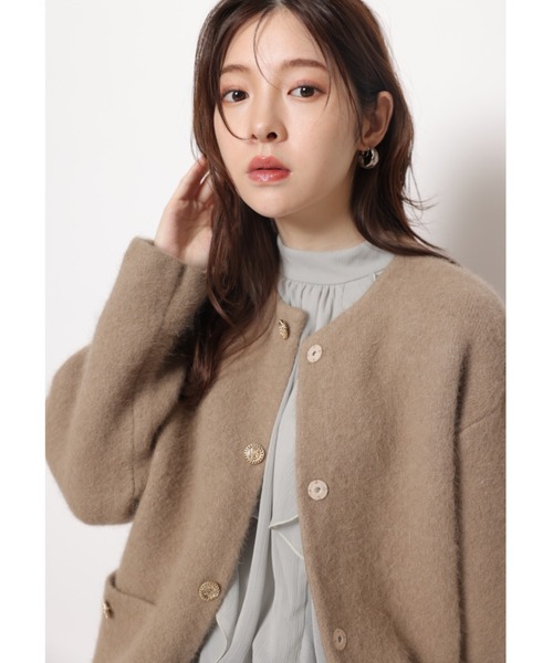 アンゴラコクーンニットジャケット（ニット/セーター）｜Rirandture