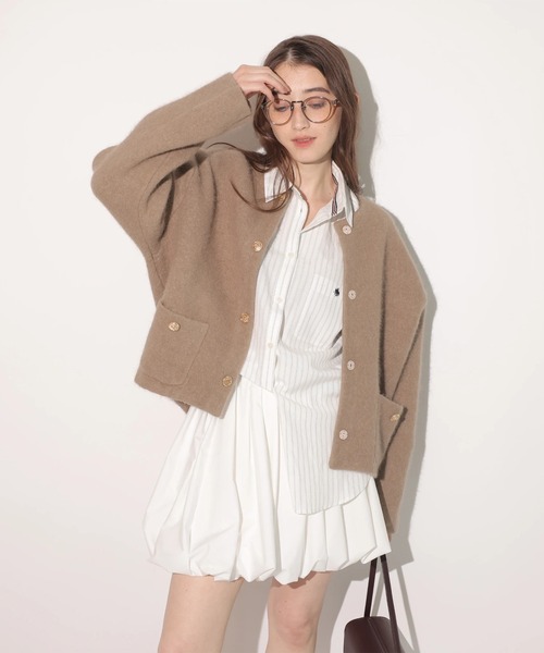 アンゴラコクーンニットジャケット（ニット/セーター