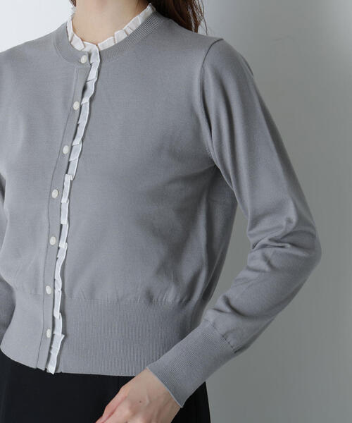 セール】◇フリルトリムカーディガン（カーディガン/ボレロ）｜NATURAL