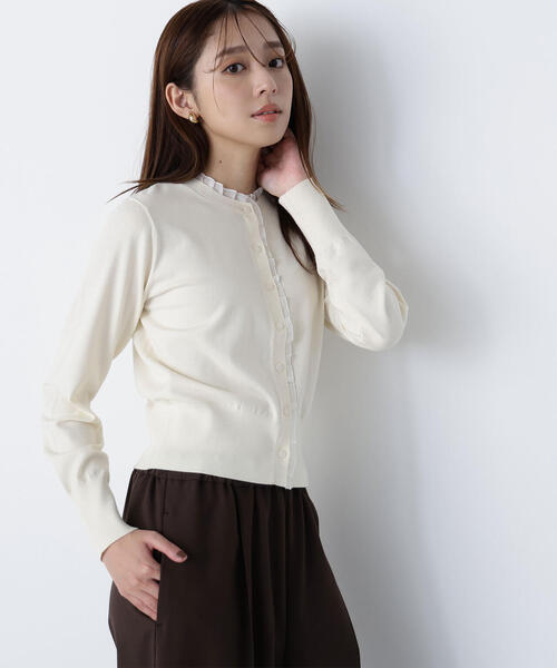 セール】◇フリルトリムカーディガン（カーディガン/ボレロ）｜NATURAL