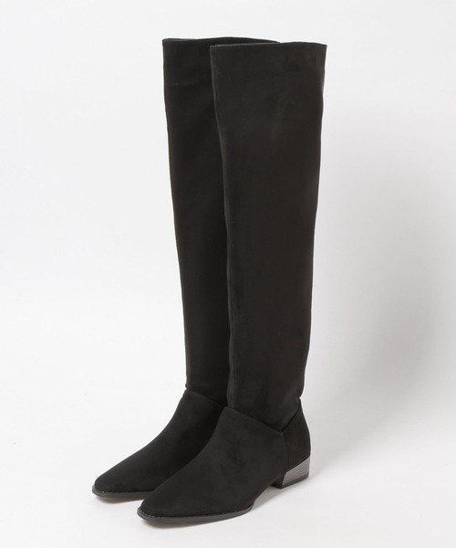 3.3 Field Trip (3.3フィールドトリップ)の「3.3 Field Trip/スエードスラウチブーツ(ブーツ・レディース・ブラック/ベージュ・LARGE/MEDIUM)」の3枚目の写真