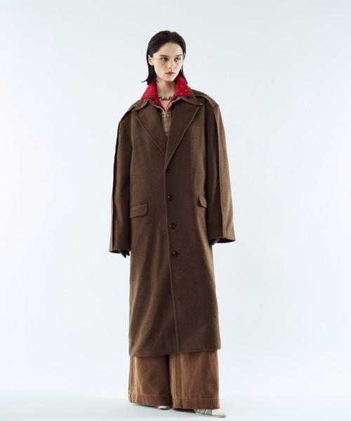 Outseam line long coat / アウトシームラインロングコート