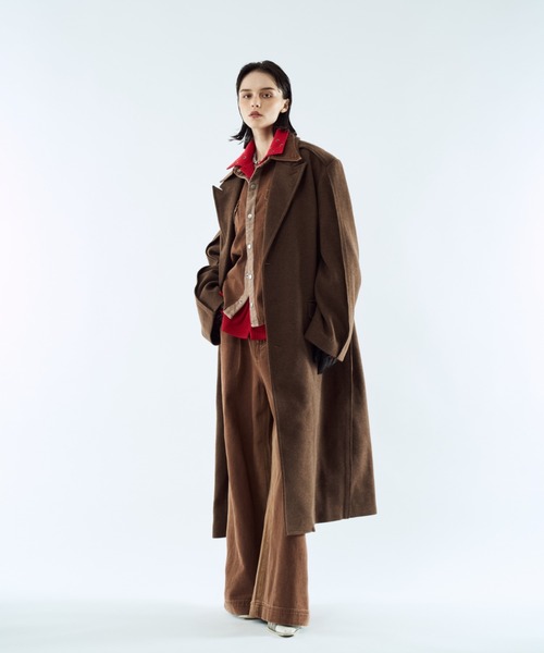 Outseam line long coat / アウトシームラインロングコート