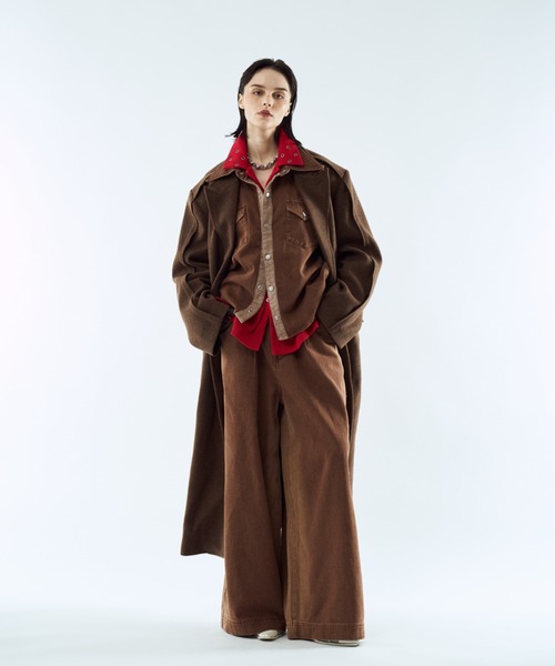 Outseam line long coat / アウトシームラインロングコート